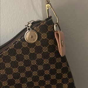 Brown Checkered Women's Bag